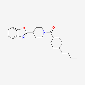 molecular formula C23H32N2O2 B11358941 [4-(1,3-Benzoxazol-2-yl)piperidin-1-yl](4-butylcyclohexyl)methanone 