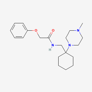 molecular formula C20H31N3O2 B11359004 N-{[1-(4-methylpiperazin-1-yl)cyclohexyl]methyl}-2-phenoxyacetamide 