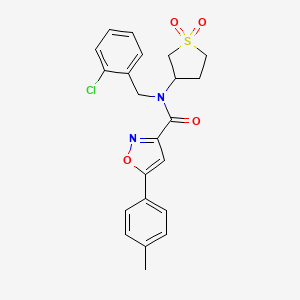 N-(2-chlorobenzyl)-N-(1,1-dioxidotetrahydrothiophen-3-yl)-5-(4-methylphenyl)-1,2-oxazole-3-carboxamide