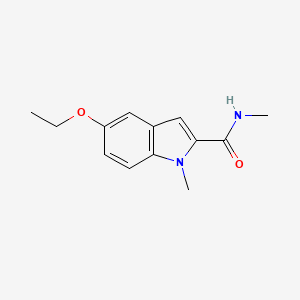 molecular formula C13H16N2O2 B11359045 5-ethoxy-N,1-dimethyl-1H-indole-2-carboxamide 