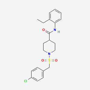 1-[(4-chlorobenzyl)sulfonyl]-N-(2-ethylphenyl)piperidine-4-carboxamide