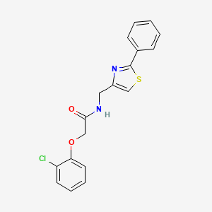 2-(2-chlorophenoxy)-N-[(2-phenyl-1,3-thiazol-4-yl)methyl]acetamide