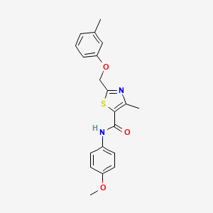 N-(4-methoxyphenyl)-4-methyl-2-[(3-methylphenoxy)methyl]-1,3-thiazole-5-carboxamide