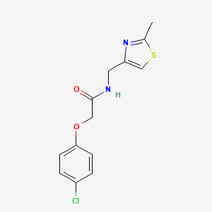 molecular formula C13H13ClN2O2S B11359101 2-(4-chlorophenoxy)-N-[(2-methyl-1,3-thiazol-4-yl)methyl]acetamide 