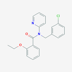 molecular formula C21H19ClN2O2 B11359114 N-(3-chlorobenzyl)-2-ethoxy-N-(pyridin-2-yl)benzamide 