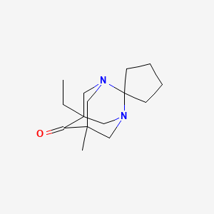 molecular formula C15H24N2O B11359118 5'-Ethyl-7'-methyl-1',3'-diazaspiro[cyclopentane-1,2'-tricyclo[3.3.1.1~3,7~]decan]-6'-one 