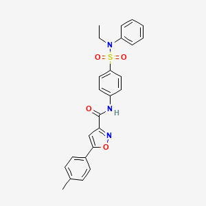 N-{4-[ethyl(phenyl)sulfamoyl]phenyl}-5-(4-methylphenyl)-1,2-oxazole-3-carboxamide