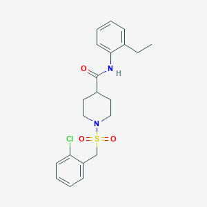 1-[(2-chlorobenzyl)sulfonyl]-N-(2-ethylphenyl)piperidine-4-carboxamide