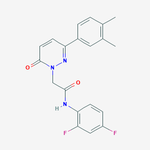 molecular formula C20H17F2N3O2 B11359263 N-(2,4-difluorophenyl)-2-[3-(3,4-dimethylphenyl)-6-oxopyridazin-1(6H)-yl]acetamide 