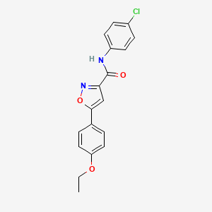 N-(4-chlorophenyl)-5-(4-ethoxyphenyl)-1,2-oxazole-3-carboxamide