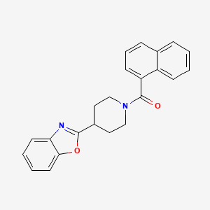 molecular formula C23H20N2O2 B11359382 4-Benzoxazol-2-ylpiperidyl naphthyl ketone 