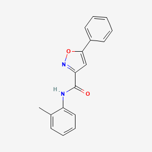 molecular formula C17H14N2O2 B11359383 N-(2-methylphenyl)-5-phenyl-1,2-oxazole-3-carboxamide 