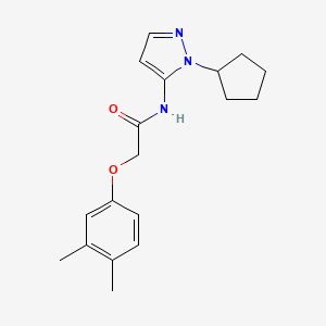 N-(1-cyclopentyl-1H-pyrazol-5-yl)-2-(3,4-dimethylphenoxy)acetamide