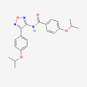 4-(propan-2-yloxy)-N-{4-[4-(propan-2-yloxy)phenyl]-1,2,5-oxadiazol-3-yl}benzamide