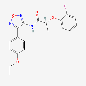 N-[4-(4-ethoxyphenyl)-1,2,5-oxadiazol-3-yl]-2-(2-fluorophenoxy)propanamide