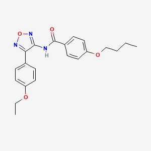 4-butoxy-N-[4-(4-ethoxyphenyl)-1,2,5-oxadiazol-3-yl]benzamide