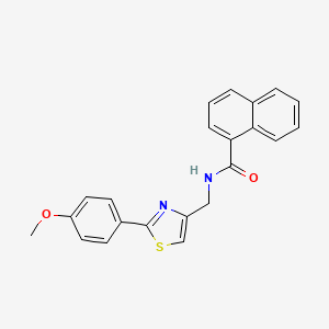 N-{[2-(4-methoxyphenyl)-1,3-thiazol-4-yl]methyl}naphthalene-1-carboxamide