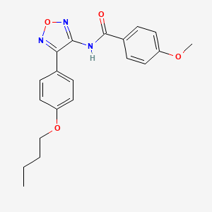 N-[4-(4-butoxyphenyl)-1,2,5-oxadiazol-3-yl]-4-methoxybenzamide