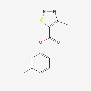 molecular formula C11H10N2O2S B11359517 3-Methylphenyl 4-methyl-1,2,3-thiadiazole-5-carboxylate 