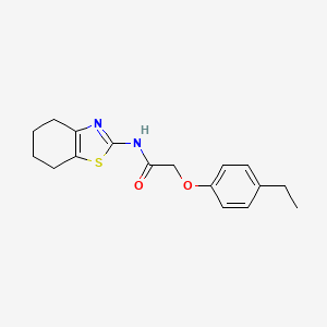 molecular formula C17H20N2O2S B11359596 2-(4-ethylphenoxy)-N-(4,5,6,7-tetrahydro-1,3-benzothiazol-2-yl)acetamide 