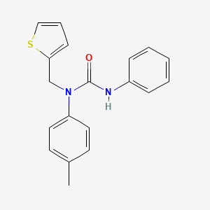 1-(4-Methylphenyl)-3-phenyl-1-(thiophen-2-ylmethyl)urea