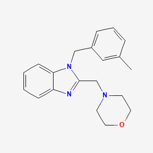 1-(3-methylbenzyl)-2-(morpholin-4-ylmethyl)-1H-benzimidazole