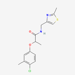 2-(4-chloro-3-methylphenoxy)-N-[(2-methyl-1,3-thiazol-4-yl)methyl]propanamide