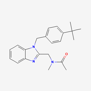 N-{[1-(4-tert-butylbenzyl)-1H-benzimidazol-2-yl]methyl}-N-methylacetamide