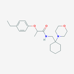 2-(4-ethylphenoxy)-N-{[1-(morpholin-4-yl)cyclohexyl]methyl}propanamide