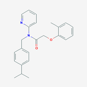 2-(2-methylphenoxy)-N-[4-(propan-2-yl)benzyl]-N-(pyridin-2-yl)acetamide