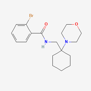 2-bromo-N-{[1-(morpholin-4-yl)cyclohexyl]methyl}benzamide