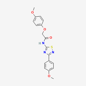 2-(4-methoxyphenoxy)-N-[3-(4-methoxyphenyl)-1,2,4-thiadiazol-5-yl]acetamide