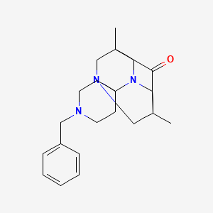 1'-Benzyl-5,7-dimethyl-6-oxospiro(1,3-diazaadamantane-2,4'-piperidine)