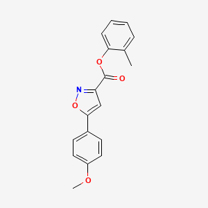 2-Methylphenyl 5-(4-methoxyphenyl)-1,2-oxazole-3-carboxylate