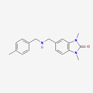 1,3-dimethyl-5-{[(4-methylbenzyl)amino]methyl}-1,3-dihydro-2H-benzimidazol-2-one