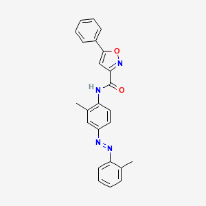 N-{2-methyl-4-[(E)-(2-methylphenyl)diazenyl]phenyl}-5-phenyl-1,2-oxazole-3-carboxamide