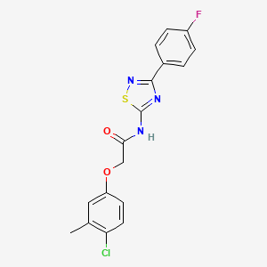 2-(4-chloro-3-methylphenoxy)-N-[3-(4-fluorophenyl)-1,2,4-thiadiazol-5-yl]acetamide