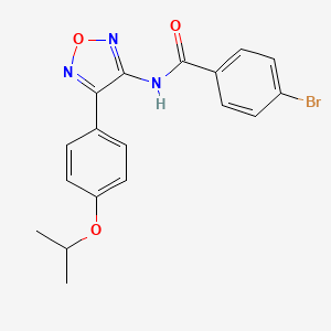 4-bromo-N-{4-[4-(propan-2-yloxy)phenyl]-1,2,5-oxadiazol-3-yl}benzamide