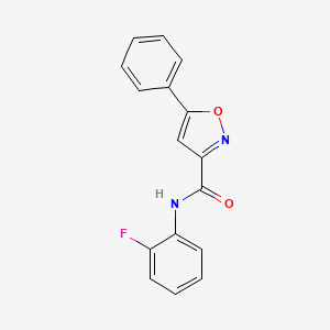 N-(2-fluorophenyl)-5-phenyl-1,2-oxazole-3-carboxamide