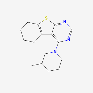 4-(3-Methylpiperidin-1-yl)-5,6,7,8-tetrahydro[1]benzothieno[2,3-d]pyrimidine