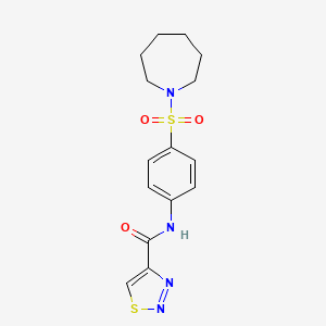 N-[4-(azepan-1-ylsulfonyl)phenyl]-1,2,3-thiadiazole-4-carboxamide