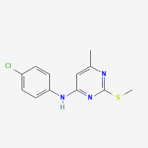 N-(4-chlorophenyl)-6-methyl-2-(methylsulfanyl)-4-pyrimidinamine