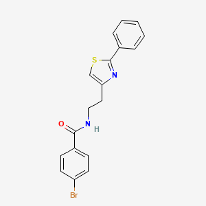 4-bromo-N-[2-(2-phenyl-1,3-thiazol-4-yl)ethyl]benzamide