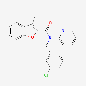 N-(3-chlorobenzyl)-3-methyl-N-(pyridin-2-yl)-1-benzofuran-2-carboxamide