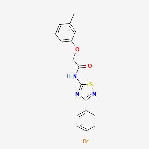 N-[3-(4-bromophenyl)-1,2,4-thiadiazol-5-yl]-2-(3-methylphenoxy)acetamide