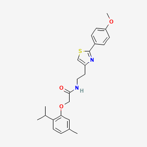 N-{2-[2-(4-methoxyphenyl)-1,3-thiazol-4-yl]ethyl}-2-[5-methyl-2-(propan-2-yl)phenoxy]acetamide