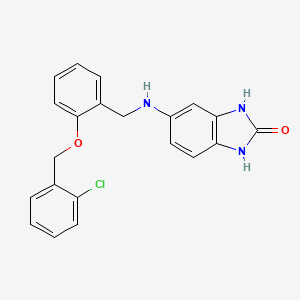 5-({2-[(2-chlorobenzyl)oxy]benzyl}amino)-1,3-dihydro-2H-benzimidazol-2-one