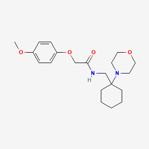 2-(4-methoxyphenoxy)-N-{[1-(morpholin-4-yl)cyclohexyl]methyl}acetamide