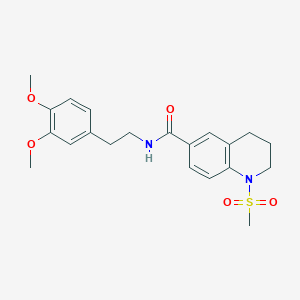 N-[2-(3,4-dimethoxyphenyl)ethyl]-1-(methylsulfonyl)-1,2,3,4-tetrahydroquinoline-6-carboxamide