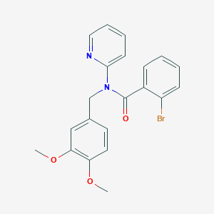 2-bromo-N-(3,4-dimethoxybenzyl)-N-(pyridin-2-yl)benzamide